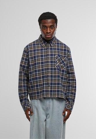 Karl Kani Regular Fit Hemd in Blau: Vorderseite