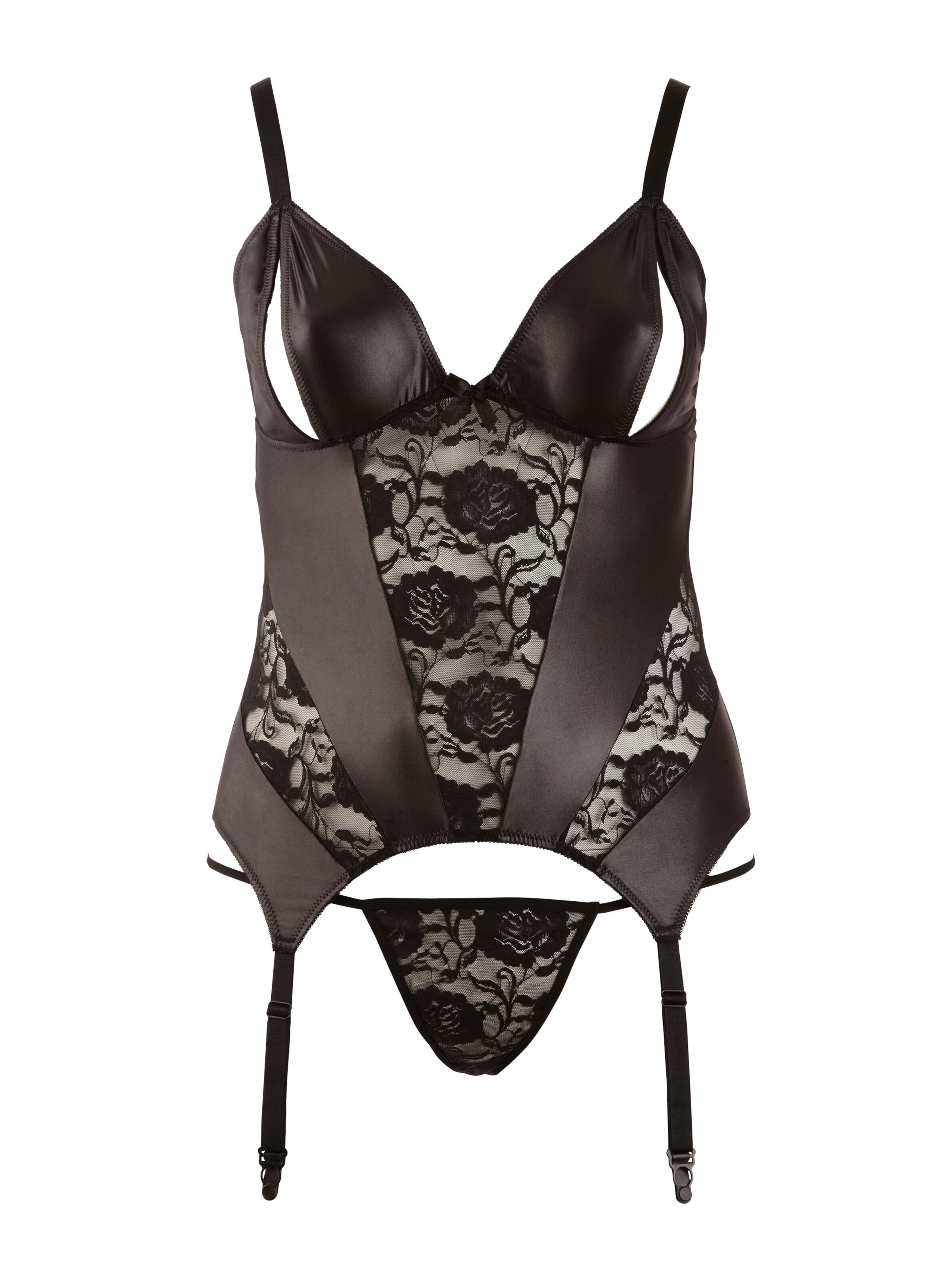Cottelli Curves Body 'Offen'‌‌‌‌‌‌‌‌‌ in Schwarz