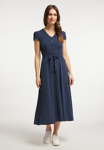 Robe-chemise Usha en bleu : devant