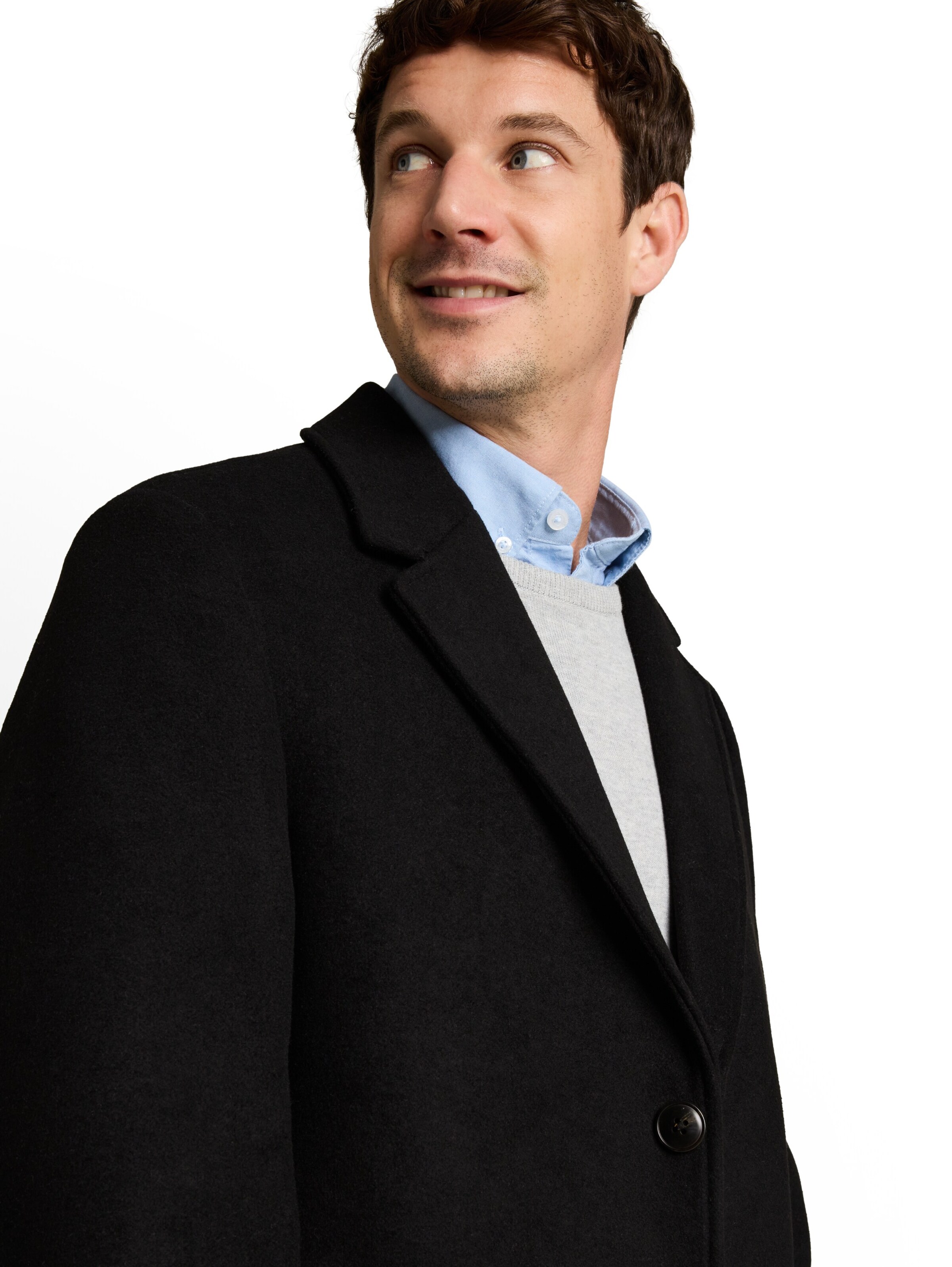 TOM TAILOR Between-Seasons Coat in Black