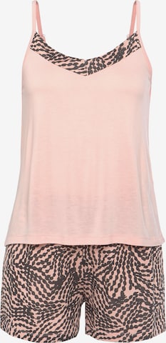 LASCANA Pajama in Pink: front