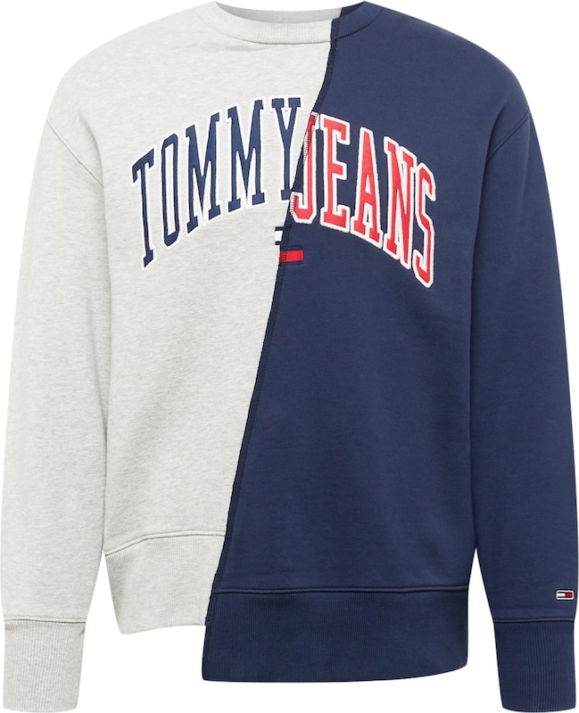 Tommy Jeans Sweatshirt in Graumeliert