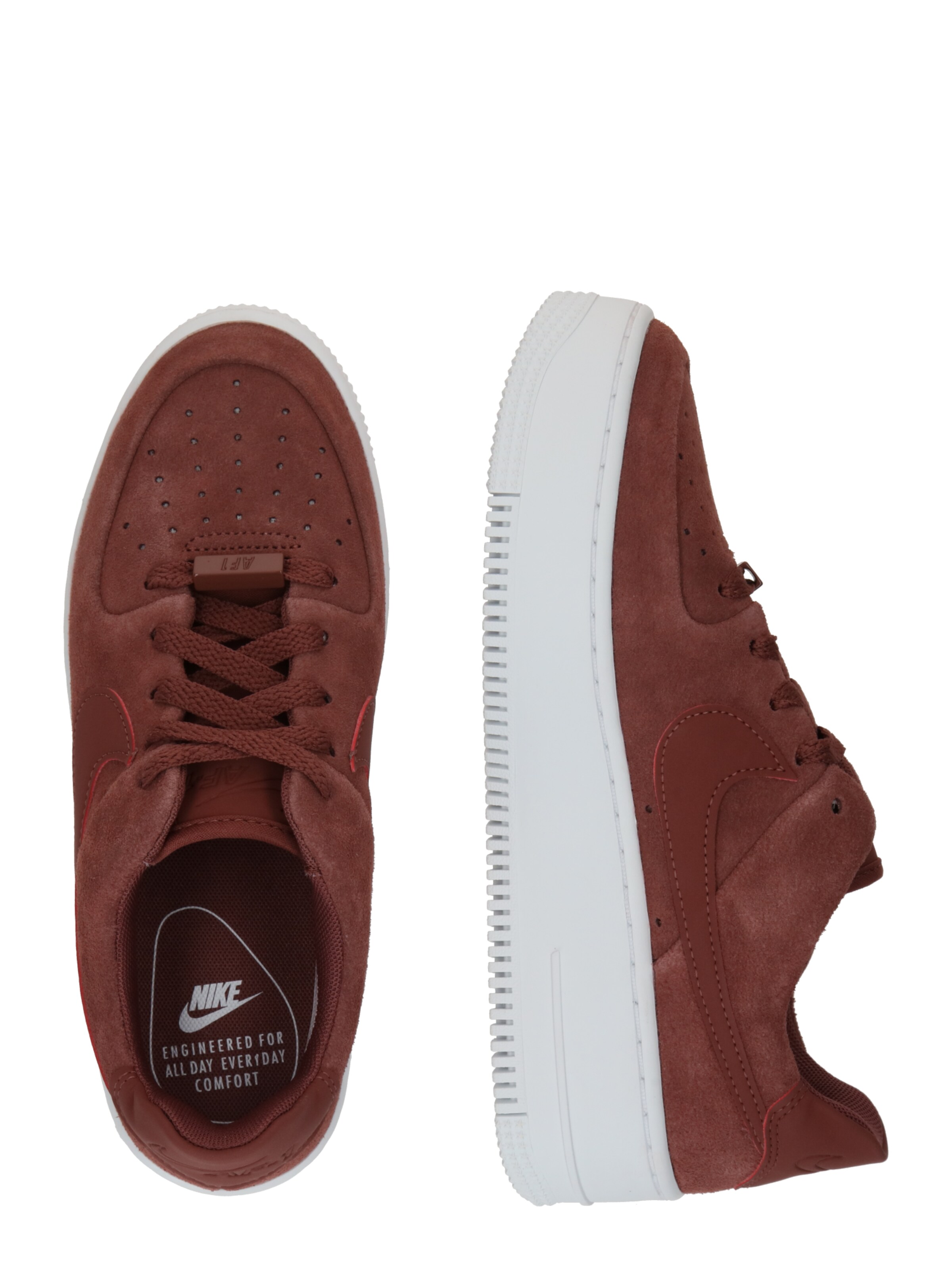 Nike Sportswear Σνίκερ χαμηλό 'Air Force 1 Sage' σε κόκκινο