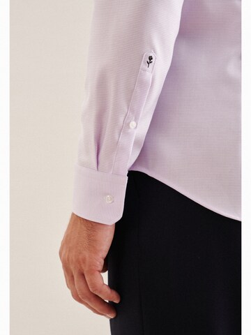 SEIDENSTICKER Slim fit Zakelijk overhemd 'Shaped' in Lila