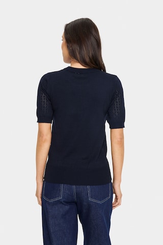 SAINT TROPEZ Sweter 'Mila' w kolorze niebieski