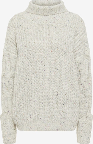 MYMO Oversize pulóver - fehér: elől