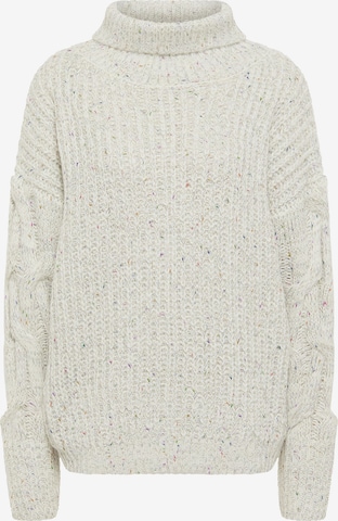 MYMO Oversized Sweater in White: front