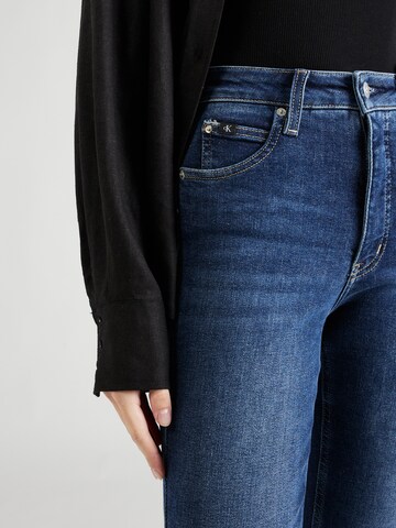 mėlyna Calvin Klein Jeans Siauras Džinsai 'HIGH RISE SUPER SKINNY ANKLE'