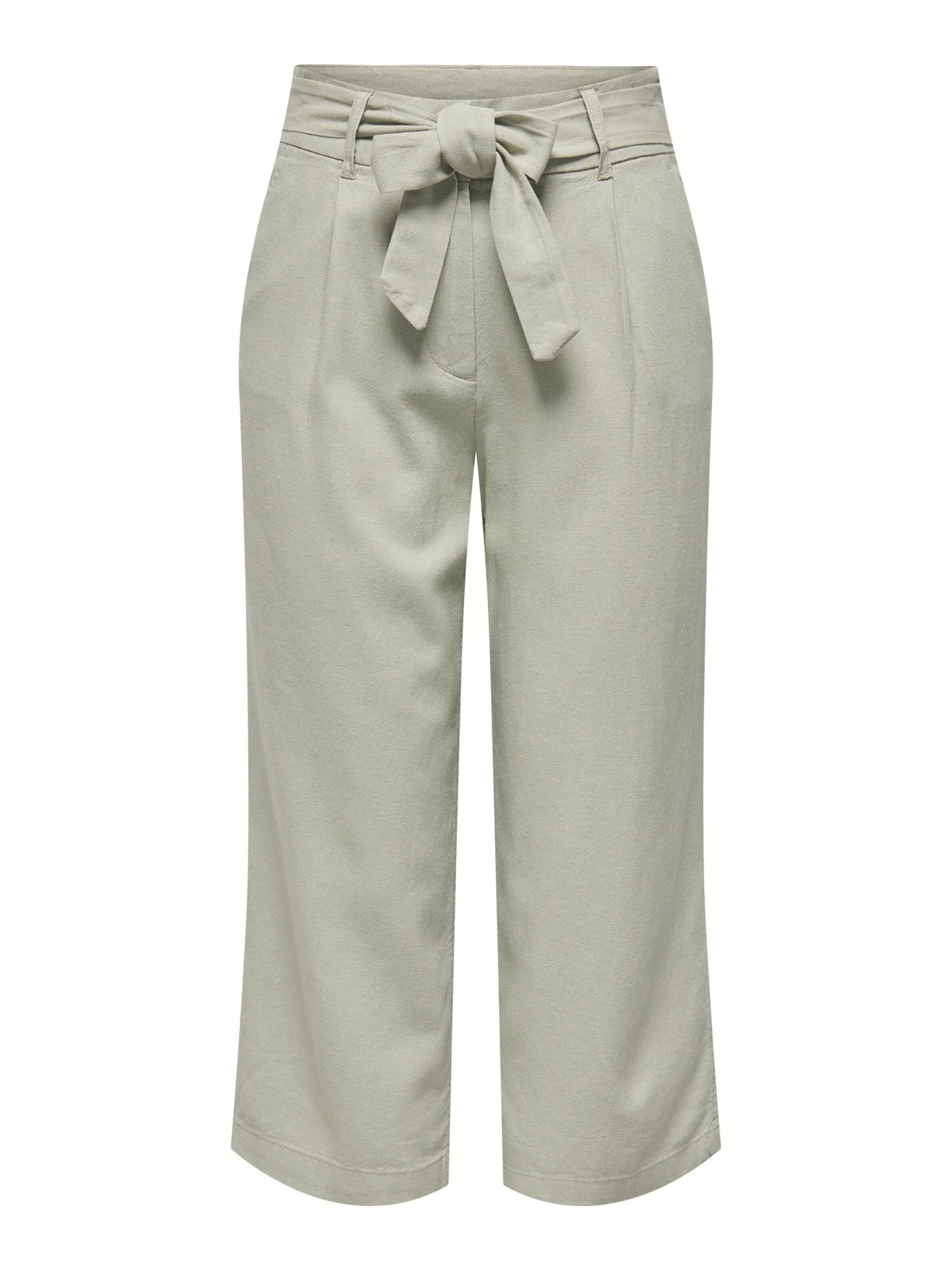 ONLY Свободный крой Брюки со складками 'ONLCaro' в Зеленый: спереди