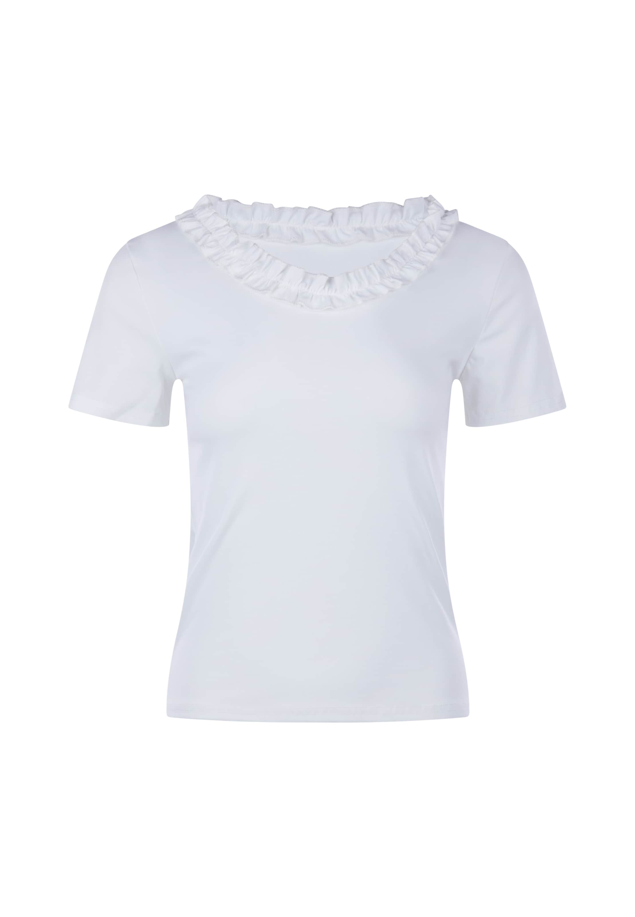 usha BLACK LABEL Blouse in Wit: voorkant