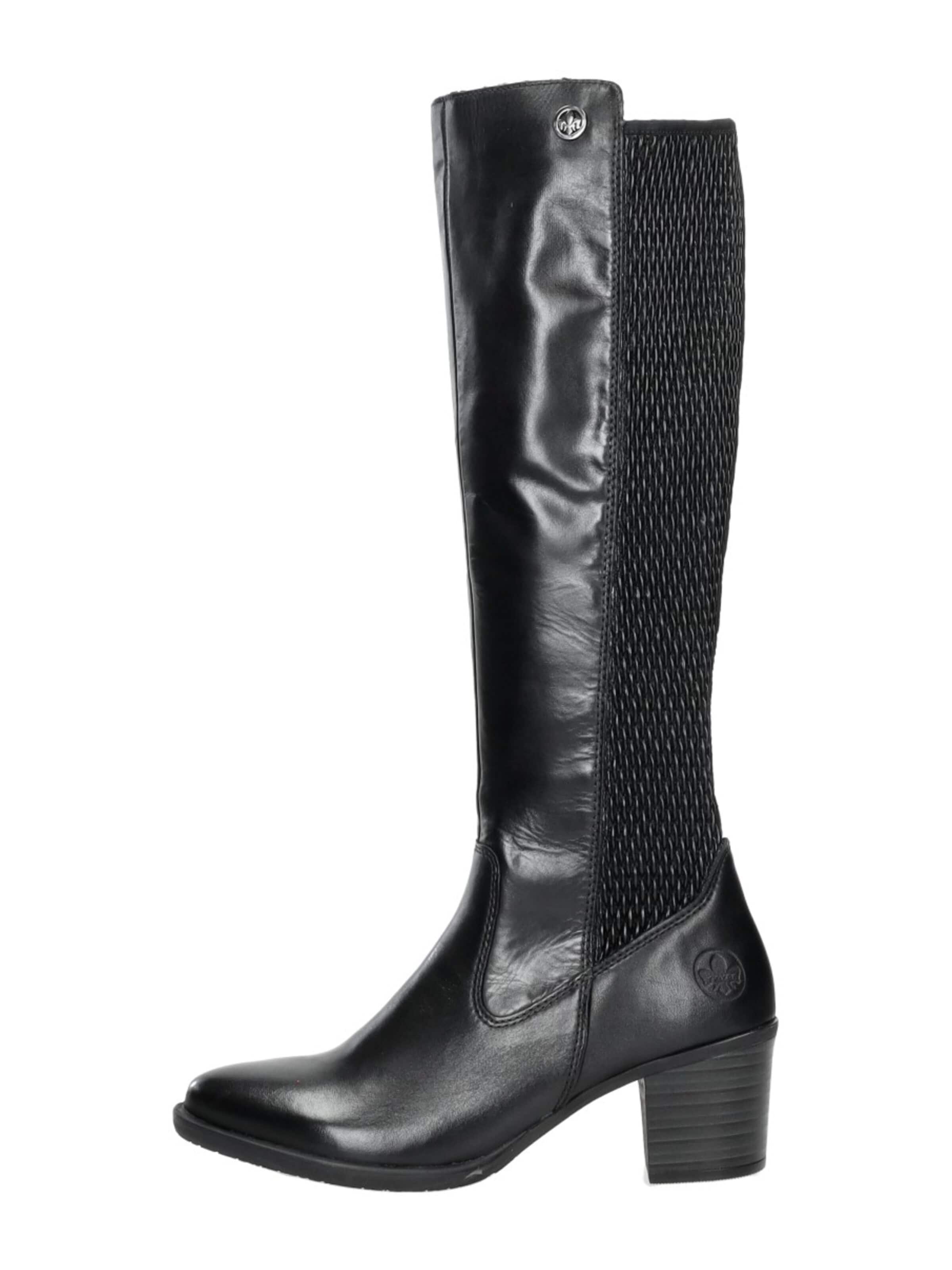 Rieker Boots 'Lange Laarzen' in Black: front