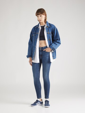 LEVI'S ® Skinny Jeans '711 Double Button' i blå