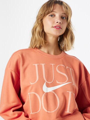 NIKE Athletic Sweatshirt in Orange