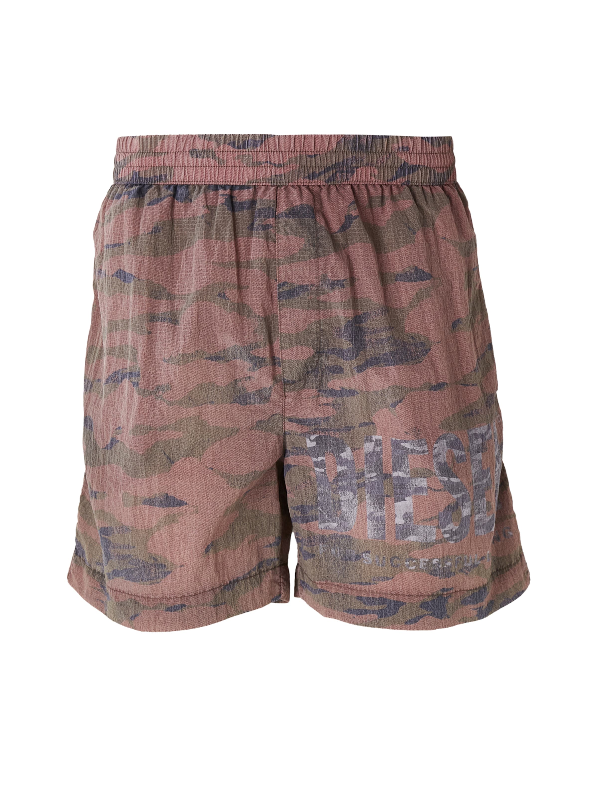 DIESEL Plavecké šortky 'RIO' – šedá: přední strana