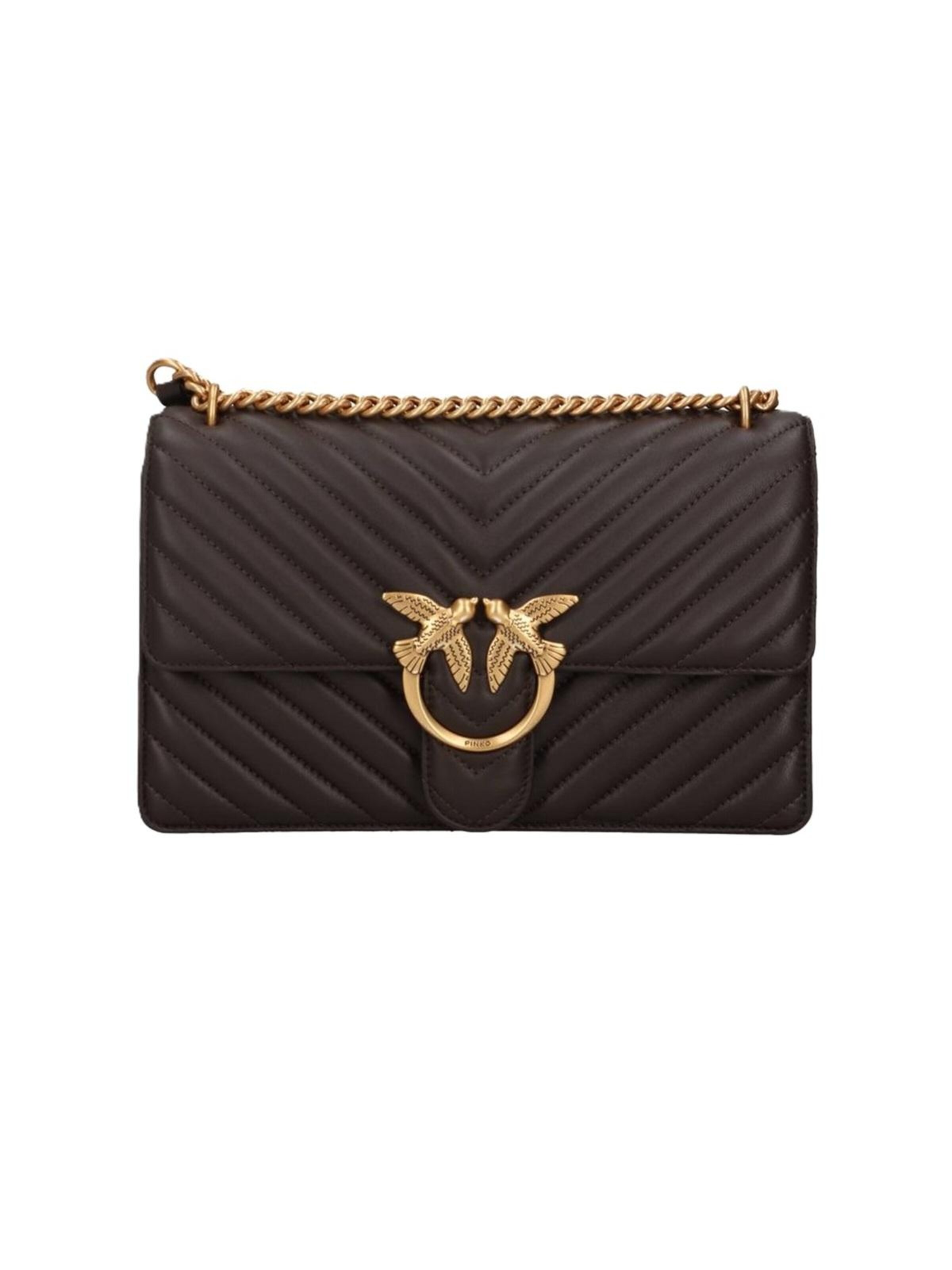 Borsa a tracolla '100941 A0GK' di PINKO in marrone: frontale