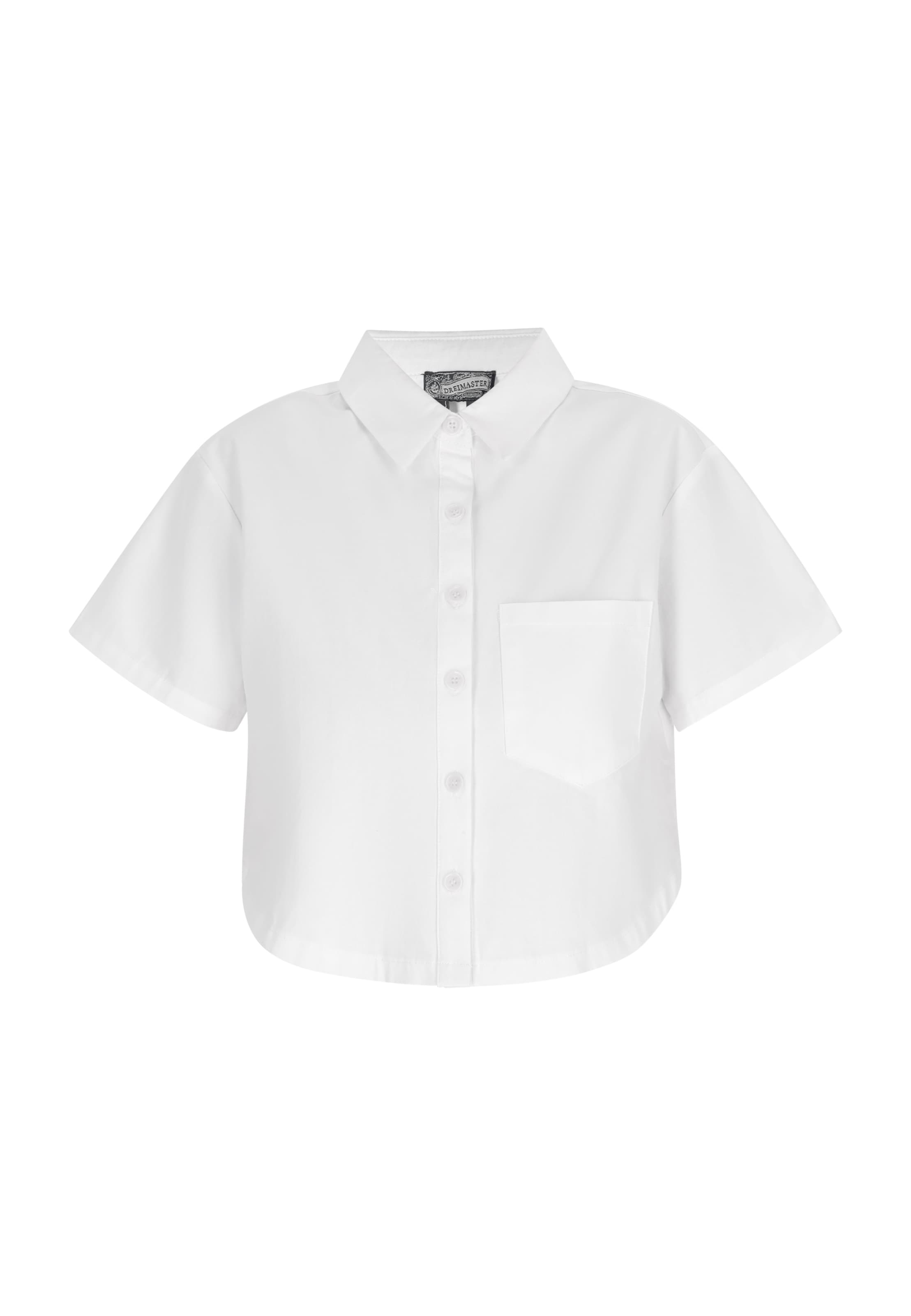 DreiMaster Vintage Bluse in Weiß: Vorderseite