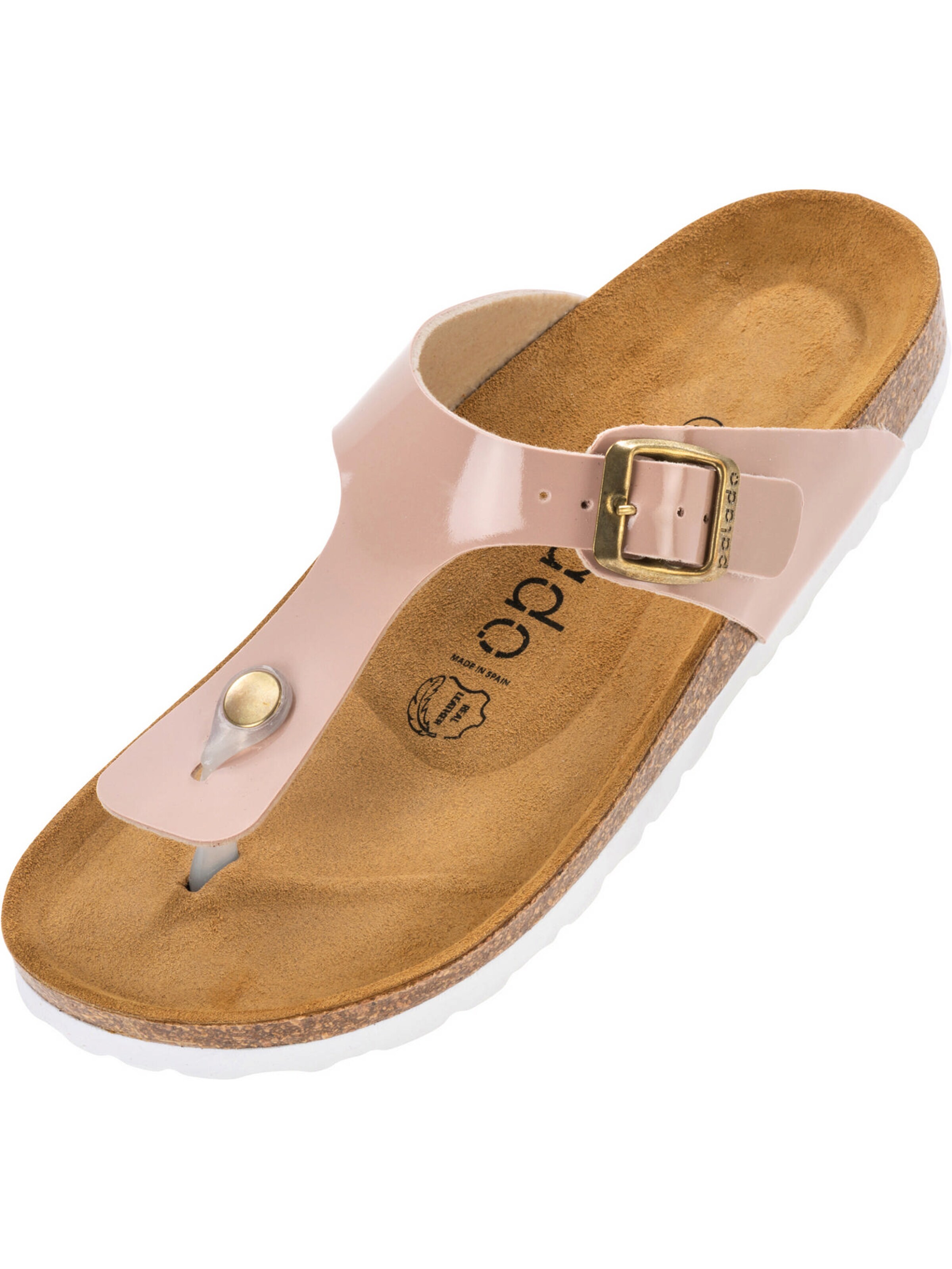 Palado - Sandalias de dedo 'Kos Lack' en rosa: frente
