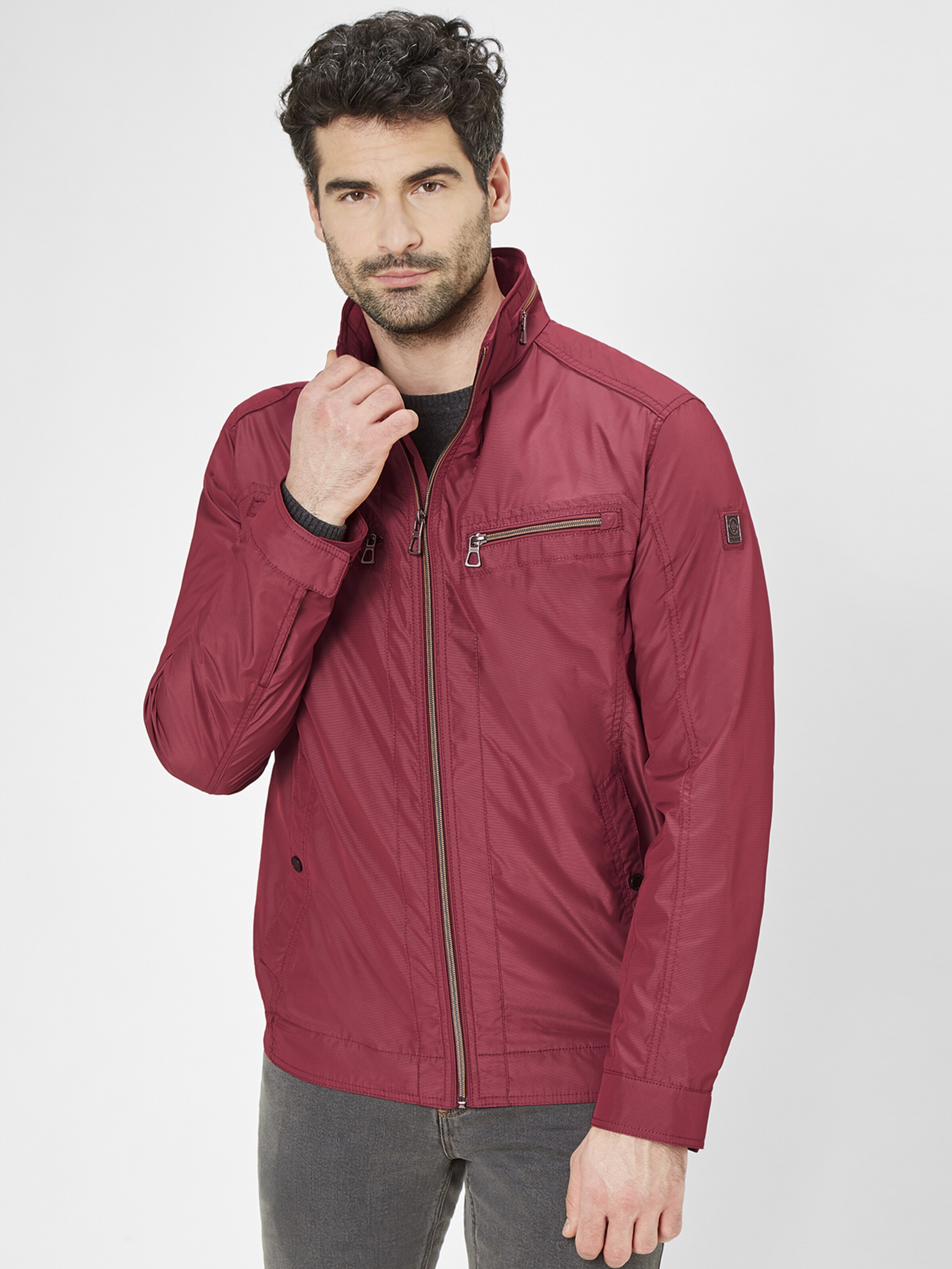 Männer Große Größen REDPOINT Übergangsjacke in Blutrot - YY38794 Männer Große Größen REDPOINT Übergangsjacke in Blutrot - YY38794