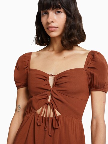 Bershka Summer dress in Brown