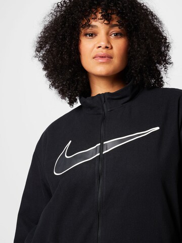 Nike Sportswear Λειτουργική ζακέτα φλις σε μαύρο