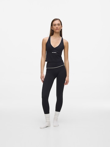 T-shirt ' Athleisure-Tanktop mit kontrastierender Paspelierung ' Karl Lagerfeld en noir