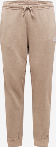 Nike Sportswear Tapered Pants in Green: front