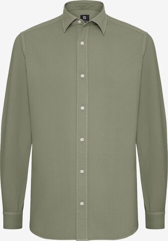 Boggi Milano Business Shirt in Green: front