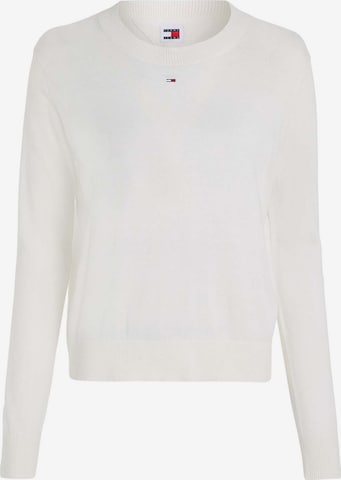 Tommy Jeans Sweater 'Essential' in White: front