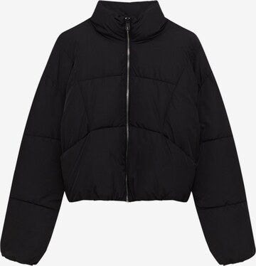 Veste mi-saison Pull&Bear en noir : devant