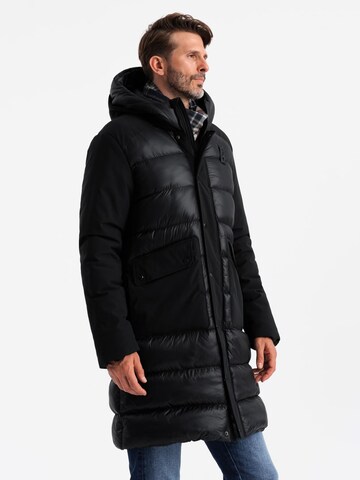 Ombre Winter Jacket in Black: front