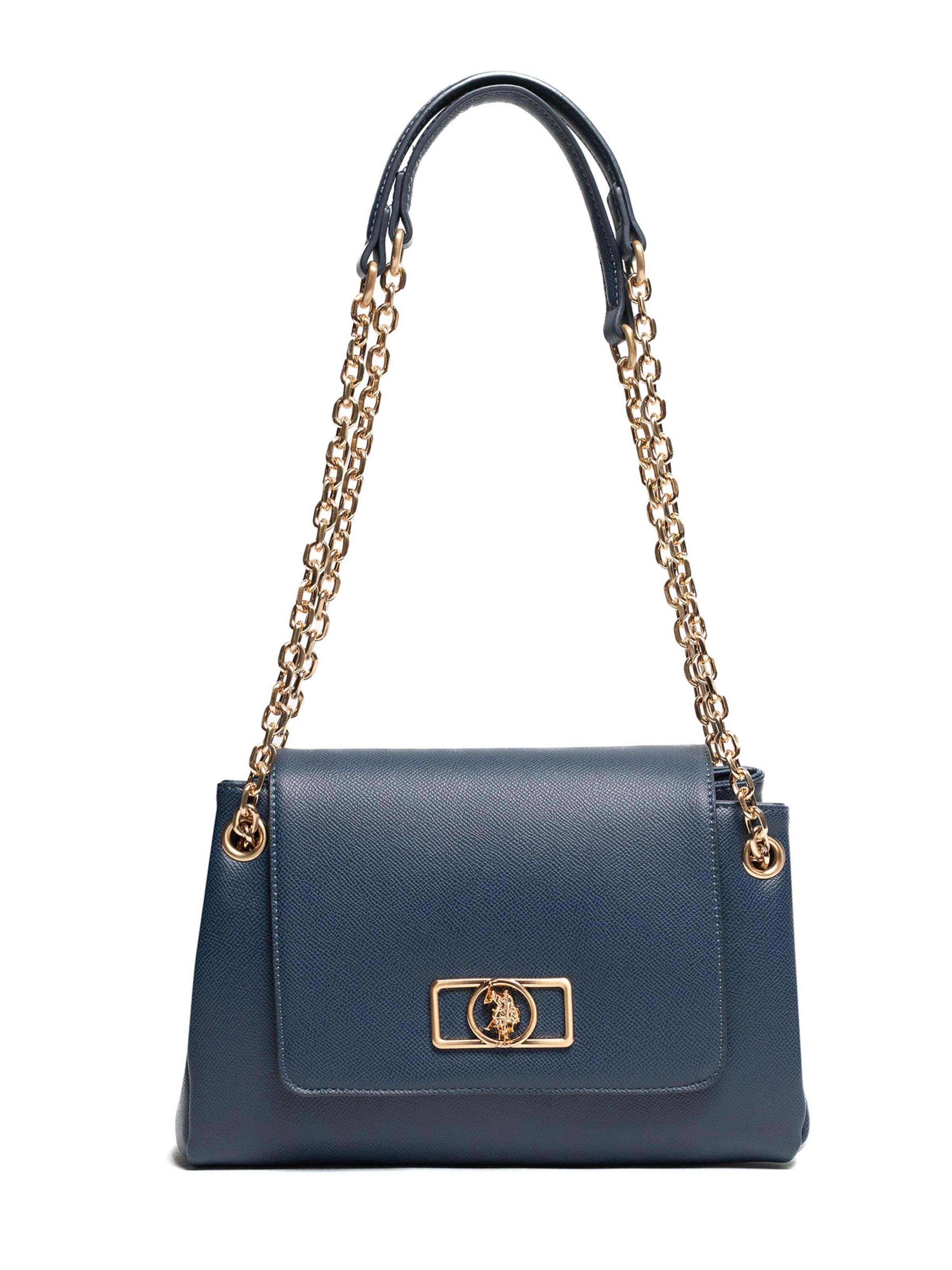 Borsa a spalla di U.S. POLO ASSN. in blu: frontale