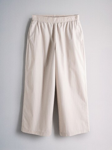 The Set - Pierna ancha Pantalón en beige