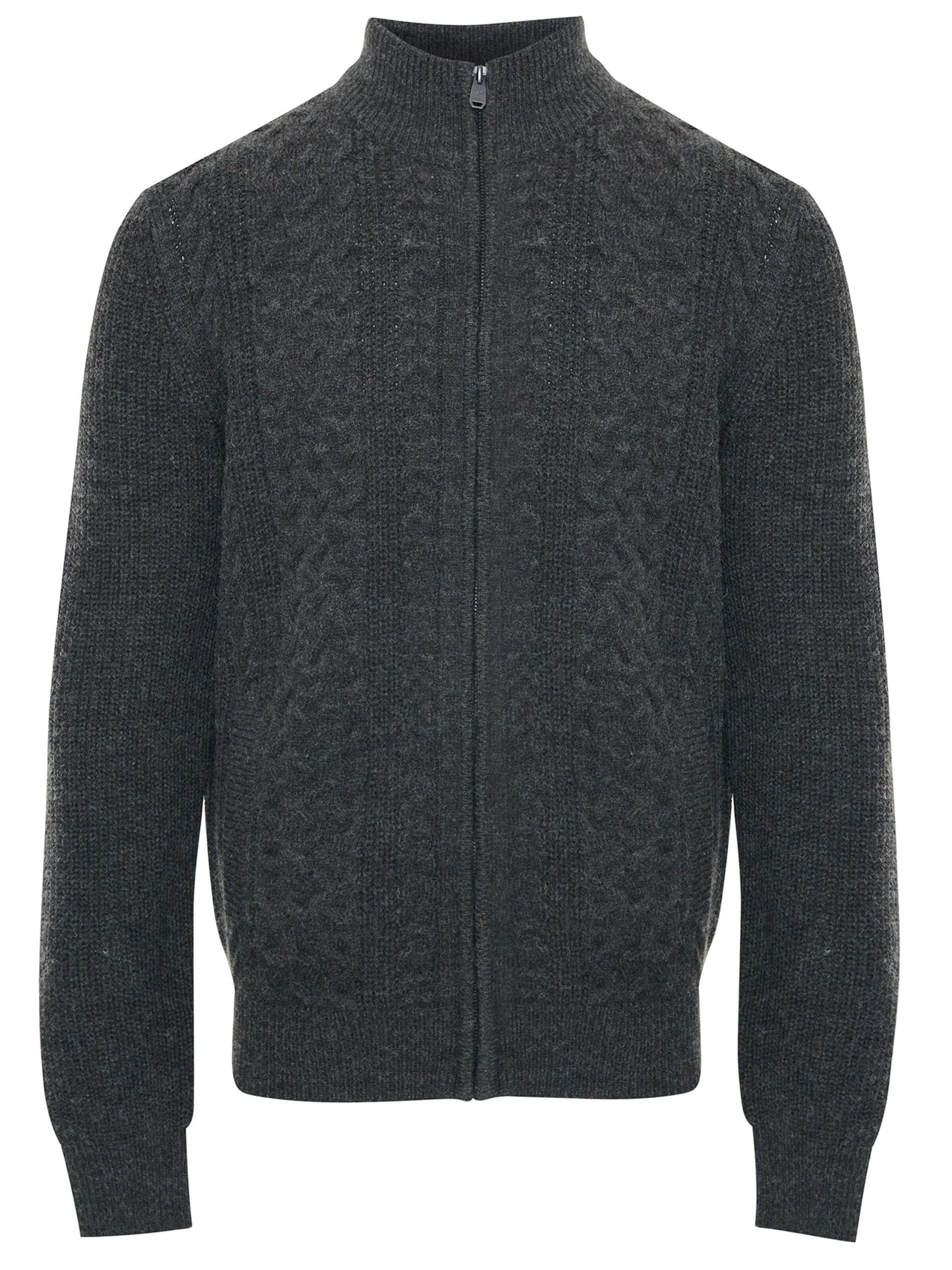 Threadbare Knit Cardigan 'Kade' in Grey: front