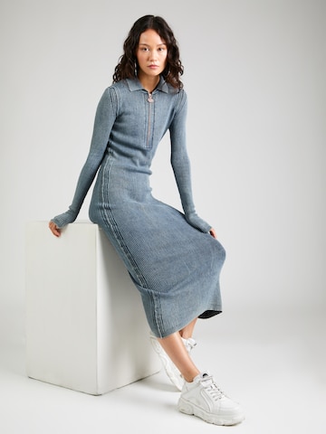 DIESEL Knit dress 'CHIO' in Blue: front