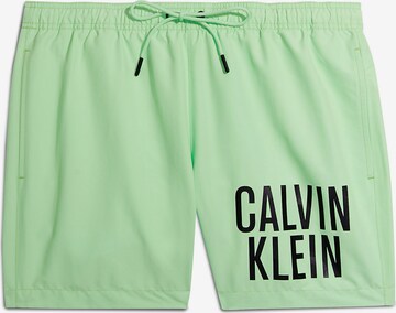 Calvin Klein Swimwear Board Shorts in Green: front