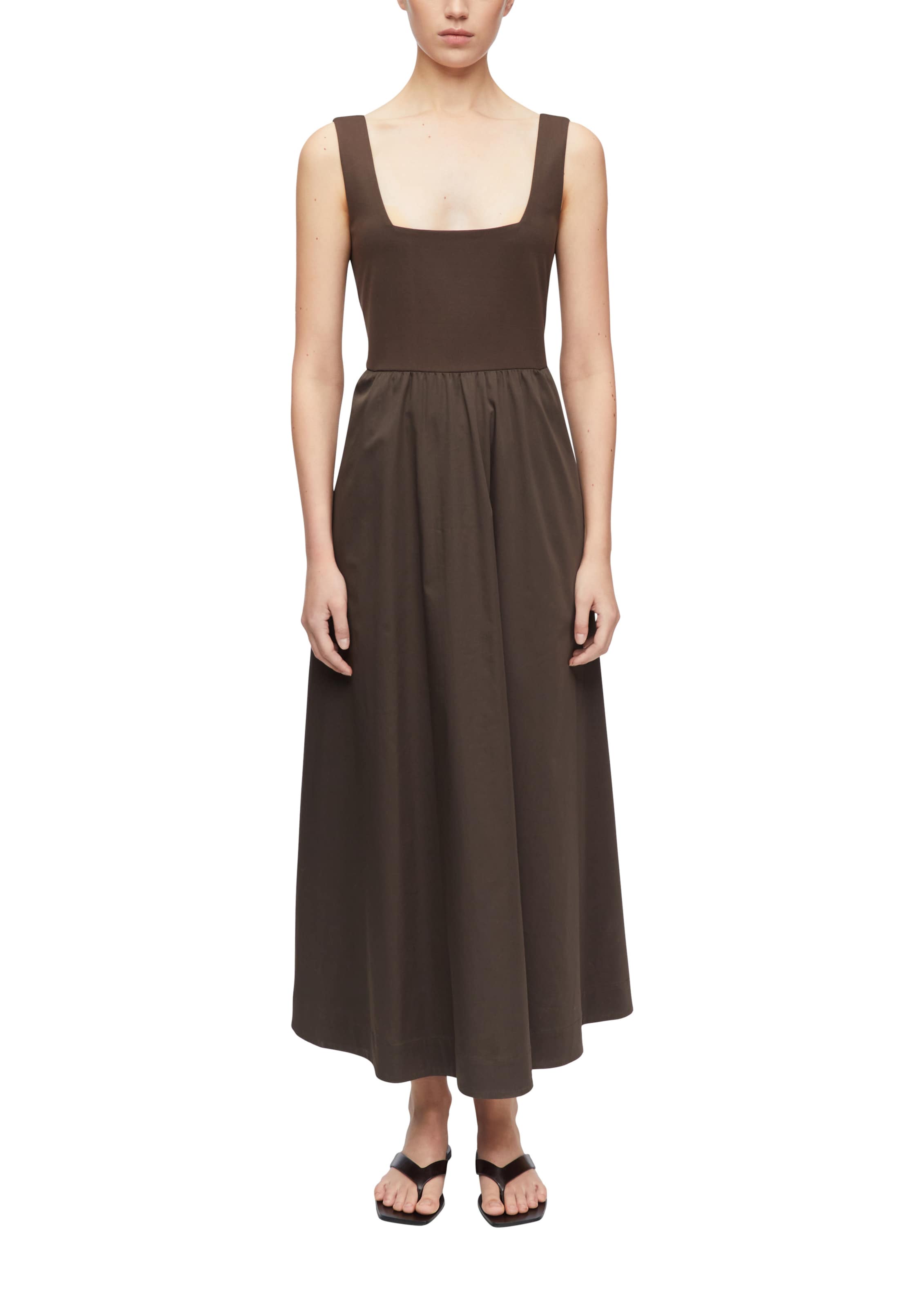 COMMA Jurk in Bruin