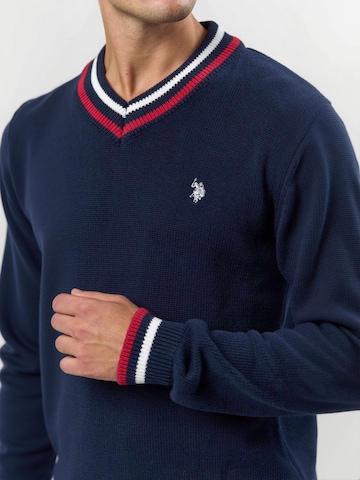 U.S. POLO ASSN. Pulóver ' UMEdmond ' - kék