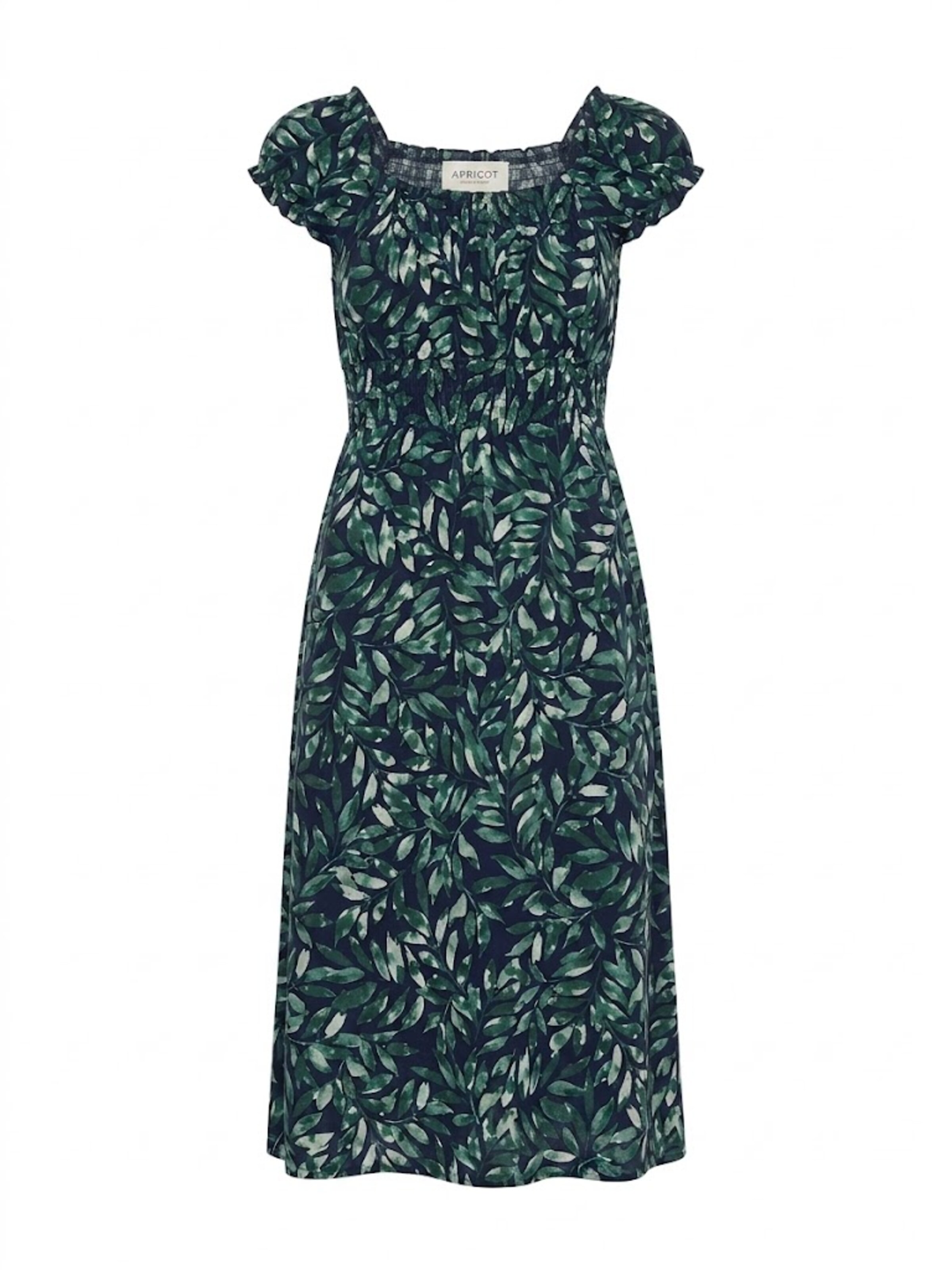Apricot Kleid in Blau: Vorderseite