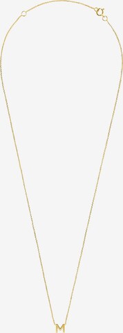 Lucardi Necklace 'Buchstabe' in Gold: front