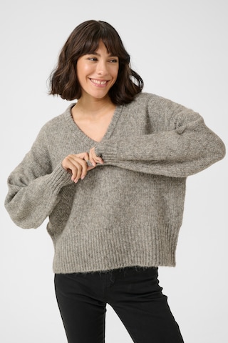Kaffe - Jersey 'KATrina' en gris: frente