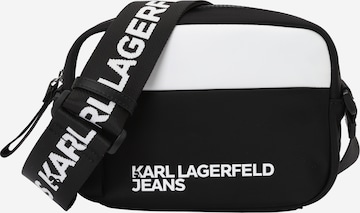 KARL LAGERFELD JEANSTorba preko ramena 'ESSENTIAL' - crna boja: prednji dio