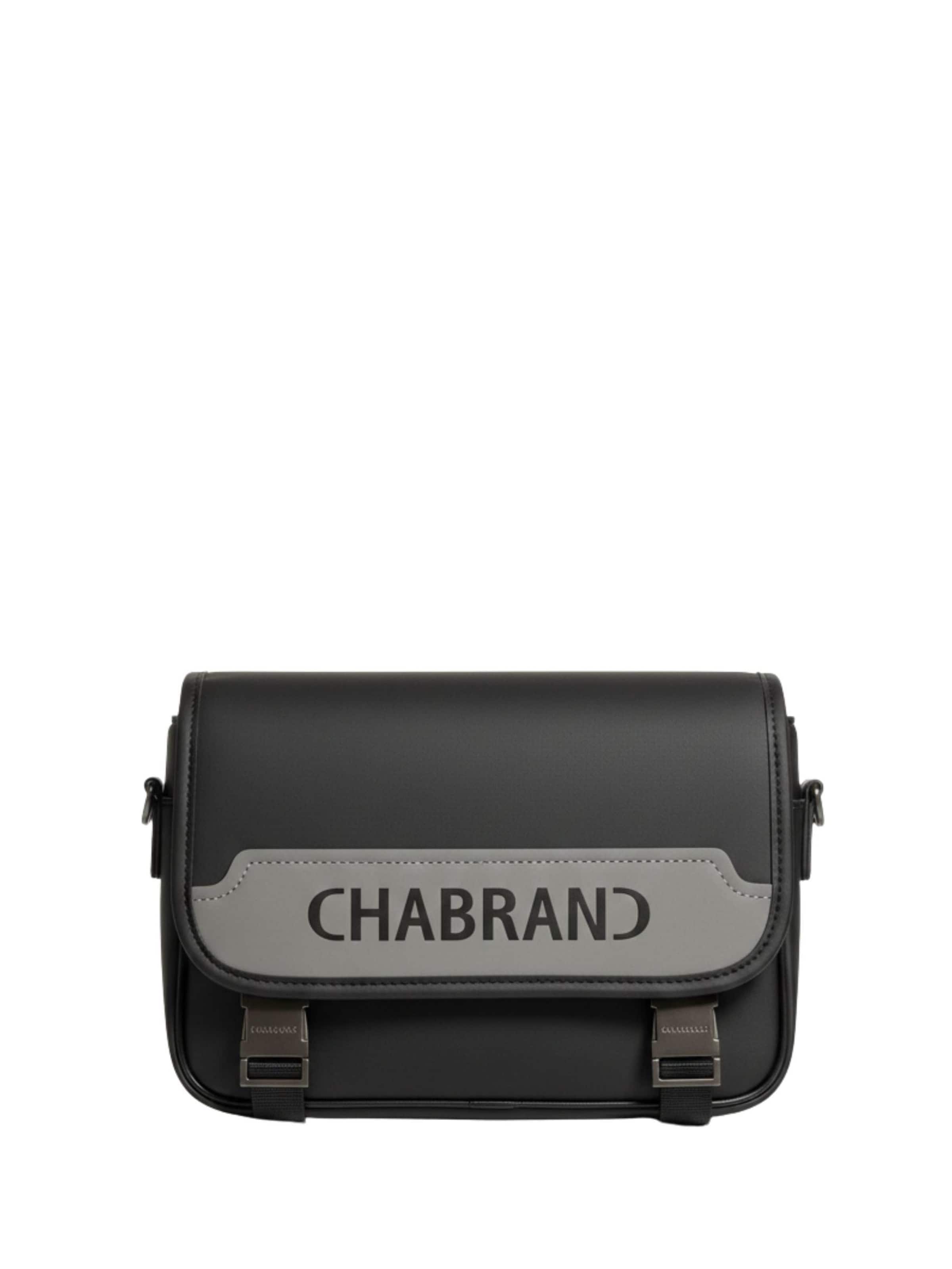 Chabrand Umhängetasche 'Sacoche zippée Chabrand Touch Bis 84050SY109 Noir/Gris'‌‌‌‌‌‌‌ in Schwarz: Vorderseite