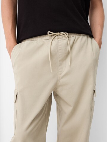 Loosefit Pantaloni cargo di Bershka in beige