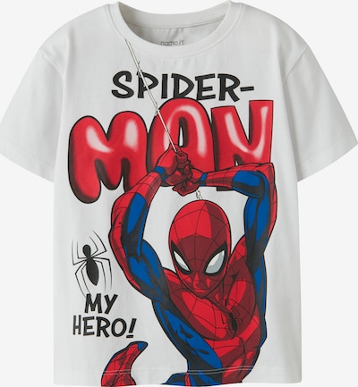 86 dydžio Marškinėliai 'NMMMarvin Spider' iš NAME IT, spalva – tamsiai mėlyna / ugnies raudona / juoda / balta, Prekių apžvalga