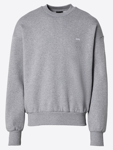 6pm Sweatshirt 'MELANGE GREY' i grå: framsida