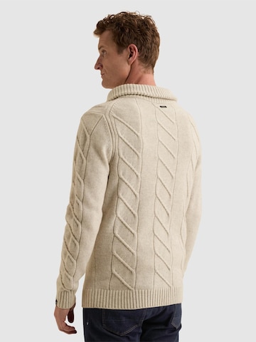VANGUARD Tröja 'Pullover in 100% wool with cable-knit pattern' i grå