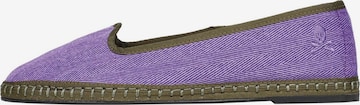 Scalpers Classic Flats in Purple: front