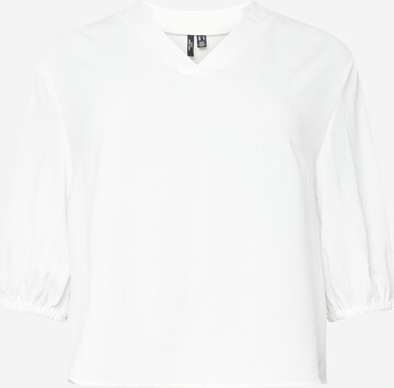 Vero Moda Curve Bluse 'Unye' i hvit: forside