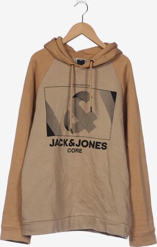 JACK & JONES Sweatshirt & Zip-Up Hoodie in M in Beige: front