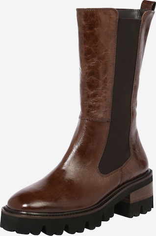 Paul Green Chelsea boots i brun: framsida